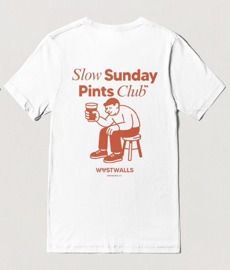 Slow Sunday Pints Club T-Shirt - White