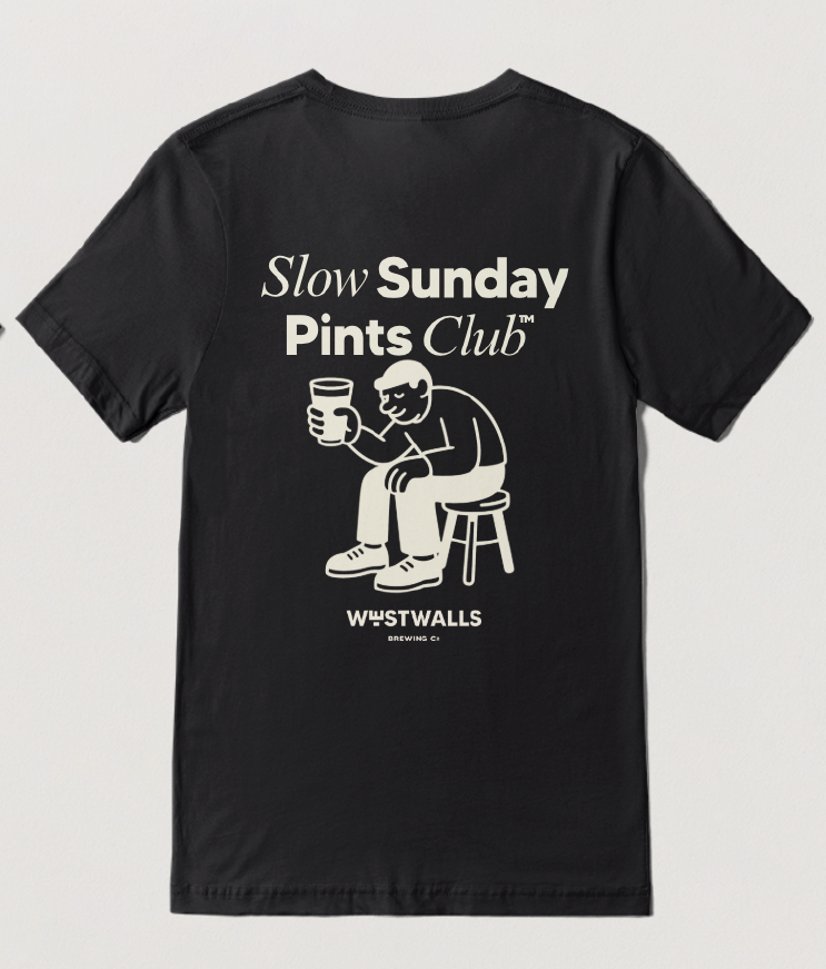 Slow Sunday Pints Club T-Shirt - Black