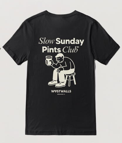 Slow Sunday Pints Club T-Shirt - Black
